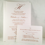 Single White Card with PMS ink